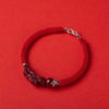 Pixiu Cinnabar Wealth Luck Braided Bracelet