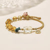 Citrine Pixiu Fu Character Prosperity String Braided Bracelet