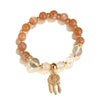 Crystal Dreamcatcher Bracelet with Tassel Charm