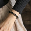 Black Wood Calm Peace Bracelet, Vintage Chinese Style