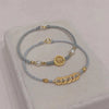 Braided Cord Bracelet with Money Tree or Coin Charm