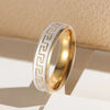 Stainless Steel Couple Rings with Great Wall or Love Pattern