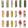 Assortment of hand-tied white sage smudge sticks with various dried flowers and herbs