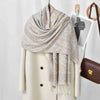 Vintage Paisley Shawl: Soft Tassel Scarf for Women