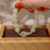 Interlocking Jade Peace Buckle Bracelet for Women
