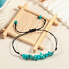 Natural Crystal Chip Bracelet Cord