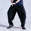 Men's Harem Pants, Solid Color Drawstring With Pockets