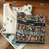 Women's Cotton V-Neck Printed Short Sleeve Shirt