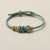 Handmade Adjustable Cord Bracelet with Yuanbao Knot
