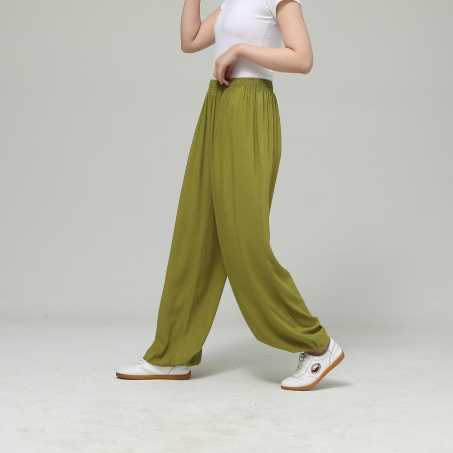 Unisex Breathable Cotton Tai Chi Pants for Qigong Practice