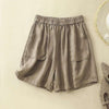 Women's Elastic Waist Straight Leg Shorts
