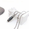 Rotatable Om Mani Padme Hum Nine-Eye Dzi Pendant Necklace