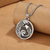 Copper Koi Fish Necklace with Enamel Pendant