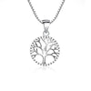 Sterling Silver Tree of Life Pendant Necklace for Women