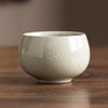 Ru Kiln Ceramic Teacup with Landscape or Calligraphy