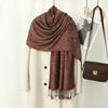 Vintage Paisley Shawl: Soft Tassel Scarf for Women