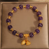 Natural Amethyst Lotus Seed Pod Bracelet
