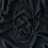 Black Lava Rock Bead Bracelet and Necklace