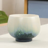 Green Ceramic Teacup Kung Fu Tea Cups Japanese Style