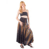 Printed Wrap Maxi Skirt, Boho Summer Long Skirt