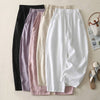 Elastic Waist Wide Leg Pants, Relaxed Straight Trousers
