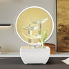 Desktop Water Fountain, Stainless Steel Cascading Decor