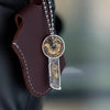 Copper Dragon Knife Coin Pendant Necklace