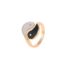 Yin Yang Symbol Blessing Couple Ring