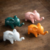 Small Ceramic Elephant Home Tea Pet Figurine Desk Decoration