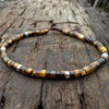 Natural Stone Spacer Bead Bracelet