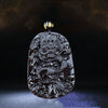 Black Obsidian Style Dragon Pendant Necklace