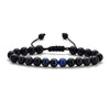 Tiger Eye and Lava Rock Bracelet, Handmade Adjustable Stone Bead