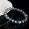 Moonstone Beads Bracelet Blue Flash Labradorite