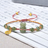 Rabbit Year Hetian Jade Bracelet with Red String