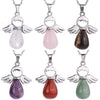 Little Angel Wings Natural Crystal Luck Necklace Pendant