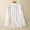 Women's Cotton Long Sleeve Button Down Shirt