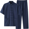 Men's Meditation Cloth Cotton Linen Tang Suit Set