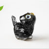 Crystal Chip Resin Cat Figurine Desktop Ornament