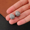 999 Silver Fu Coin Charm Bead, Antique Finish Round Pendant