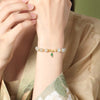 Sterling Silver Hetian Jade Bamboo Bracelet