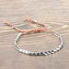 Copper Beads Luck Bracelet, Adjustable Woven Cord
