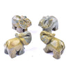 Carved Natural Stone Elephant Figurine