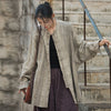 Tie Dye Frog-Button Long Sleeve Zen Meditation Open Front Jacket