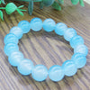 Ice Glass Bead Bracelet, Handmade Pastel Stretch Wristband