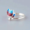Lotus Flower New Beginning Adjustable Ring