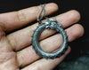 Silver-Tone Ouroboros Dragon Pendant Necklace