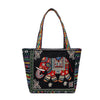 Embroidered Canvas Tote Bag with Elephant or Butterfly Design