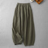 Women's Harem Pants With Pockets Cotton Linen Lantern Trousers