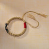 Handwoven Colorful Rope Bracelet with Traditional Knot