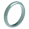 Natural Jade Ring Blue Water Ice Variety Polished Stone Band